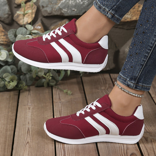 Damen Sportliche Freizeitsneaker mit praktischem Schnürverschluss EB