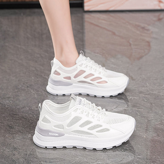 Damen Sportliche Laufschuh mit atmungsaktivem NetzoberMaterial und dämpfender Sohle EB