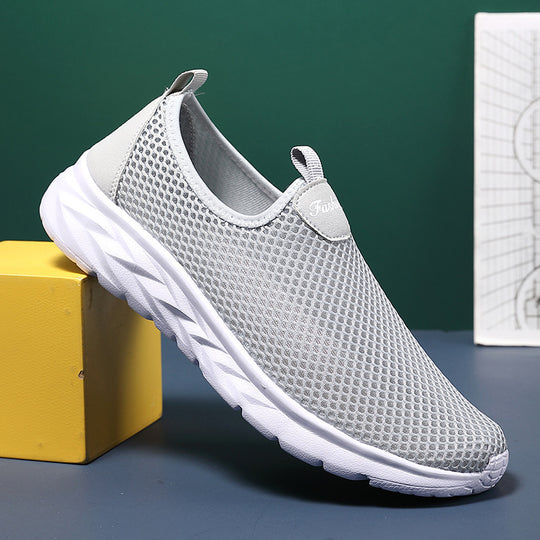 Damen Bequeme Slip-On Sneakers aus atmungsaktivem Mesh EB