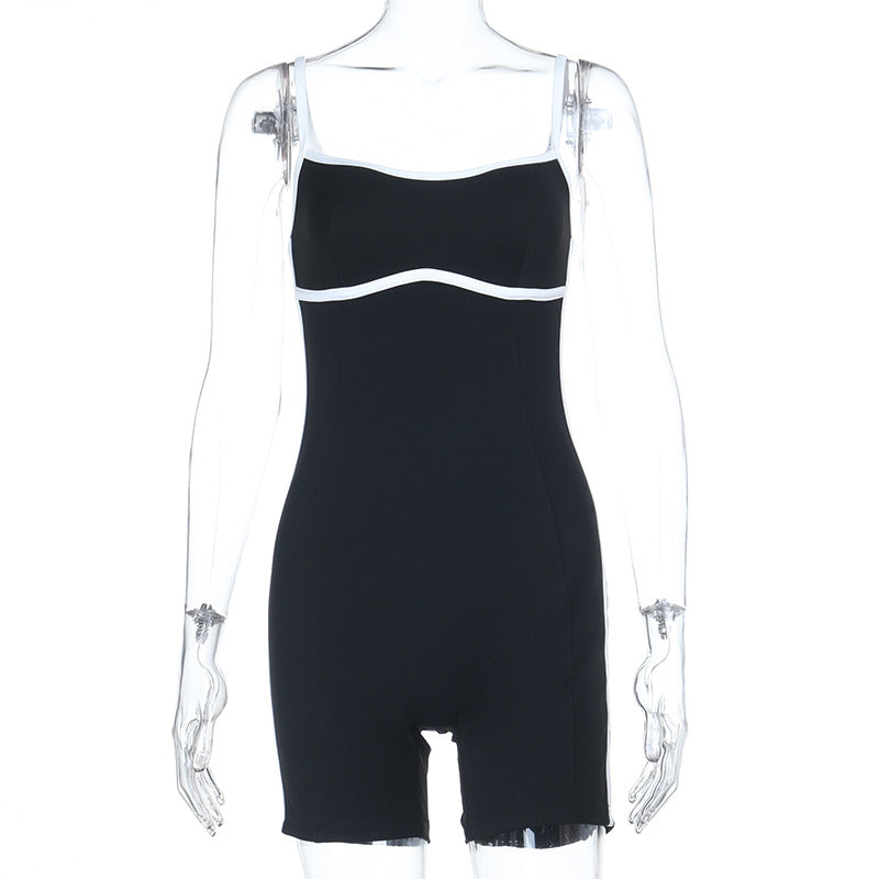 Damen Sportlicher Jumpsuit mit Racerback und komprimierenden Eigenschaften EB