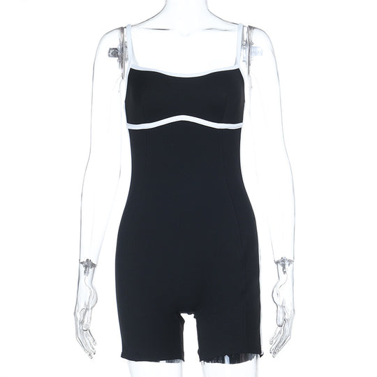 Damen Sportlicher Badestrampler mit verstellbaren Trägern EB