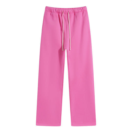 Damen nan weite Relax-Sweathose mit elastischem Komfortbund, kontrastierendem Kordelzug und geradem Bein EB