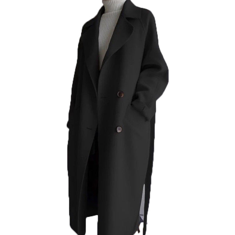 Damen Oversized Wollmantel EB