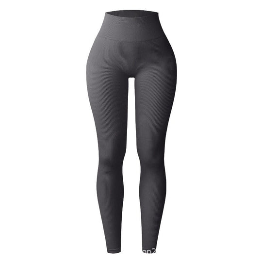 Damen Hochtaillierte Fitness-Leggings mit Struktur EB