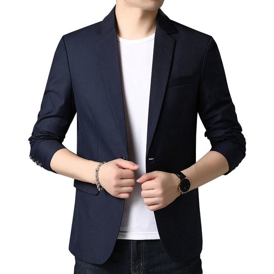 Herren Schlankes Business-Sakko mit minimalistischem Design und Stretch-Komfort EB