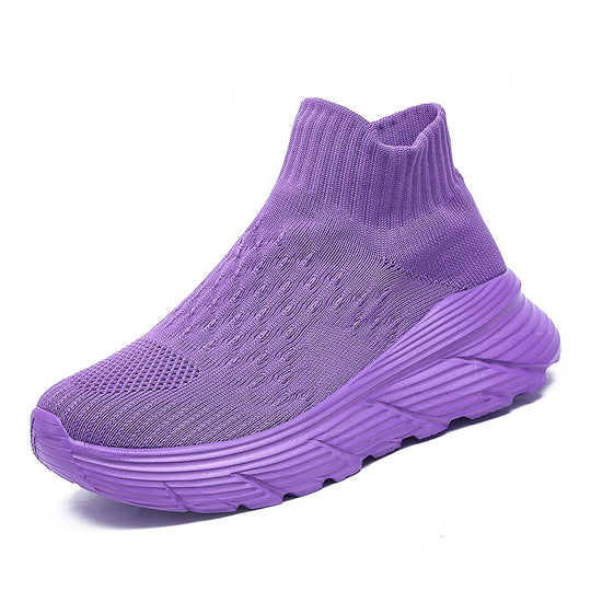 Damen Sportliche Strick-Sneaker mit elastischer Sohle EB