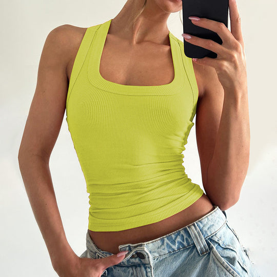 Damen Sportliches Crop-Top EB