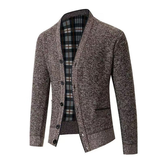 Damen Strickjacke im modernen Herringbone-Muster EB