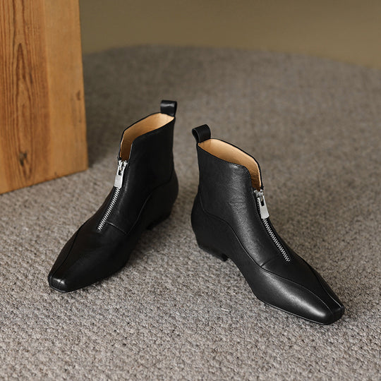 Damen Stiefeletten mit elegantem Reißverschluss und komfortablem Design EB