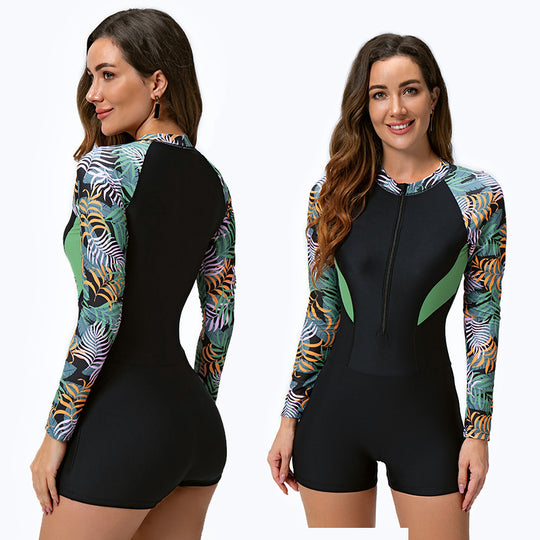Damen Surfanzug mit langem Arm und sportlichem Design EB
