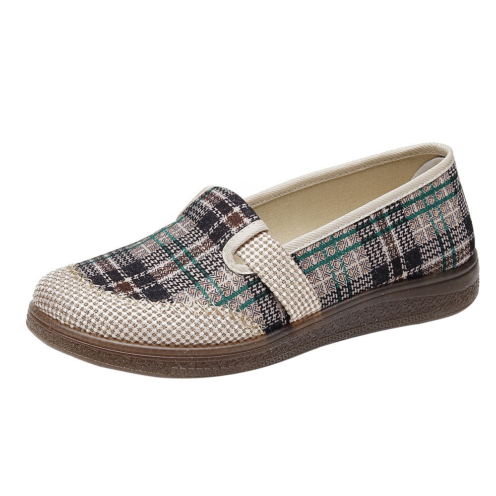 Damen Komfortable Slip-On Schuhe mit atmungsaktivem Obermaterial EB