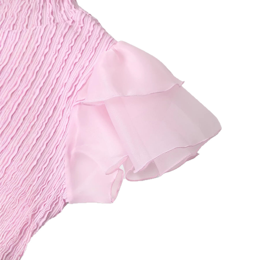 Damen Strickkleid mit Puffärmeln EB