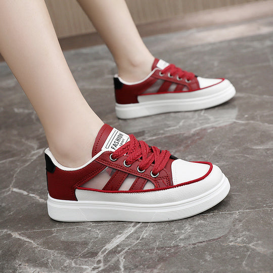 Damen Sportliche Sneaker mit modischem Design und atmungsaktiver Oberflächenstruktur EB