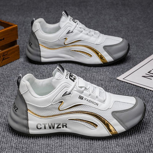 Damen Sportliche Sneaker mit atmungsaktiver Mesh-Oberfläche und rutschfester Sohle EB