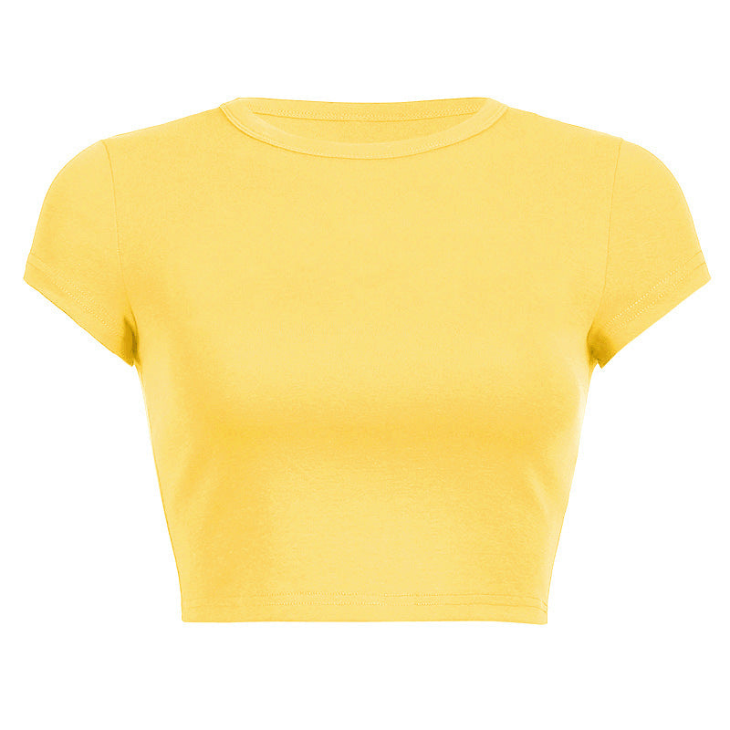 Damen Figurbetontes Crop-Top EB