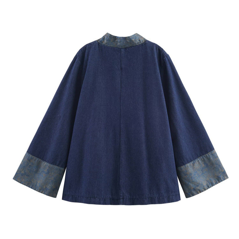 Damen elegante Kombi-Jacke im asiatischen Stil mit Kimono-Details EB