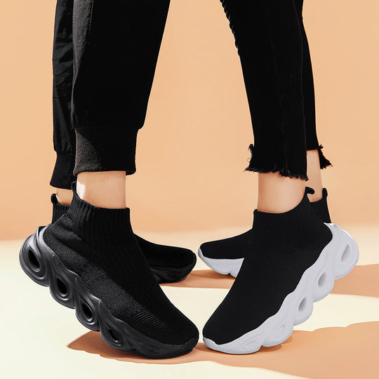 Damen Sportliche Strick-Sneaker mit innovativer Sohlenkonstruktion EB