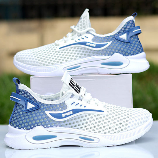 Damen Sportliche Mesh-Sneaker mit rutschfester Sohle und atmungsaktiver Struktur EB