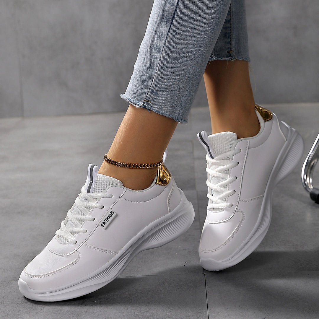 Damen Sportliche Sneakers mit atmungsaktiver Sohle und rutschfester Laufsohle EB