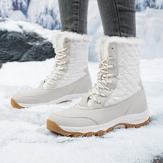 Damen Winterfestige Stiefel mit isolierter Fütterung und rutschfester Sohle EB