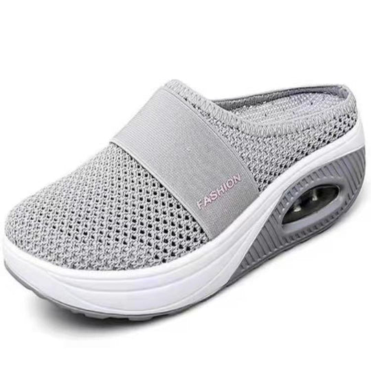 Damen Atmungsaktive Clogs mit elastischem Einsatz und komfortabler Sohle EB