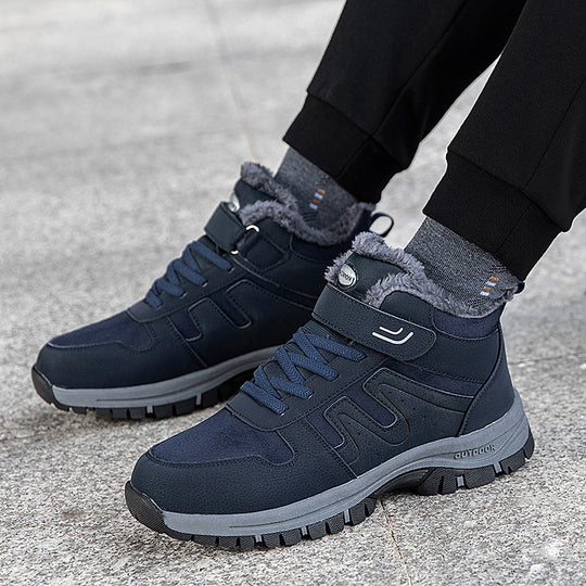 Damen Winterstiefel mit praktischem Klettverschluss und isolierender Innensohle EB