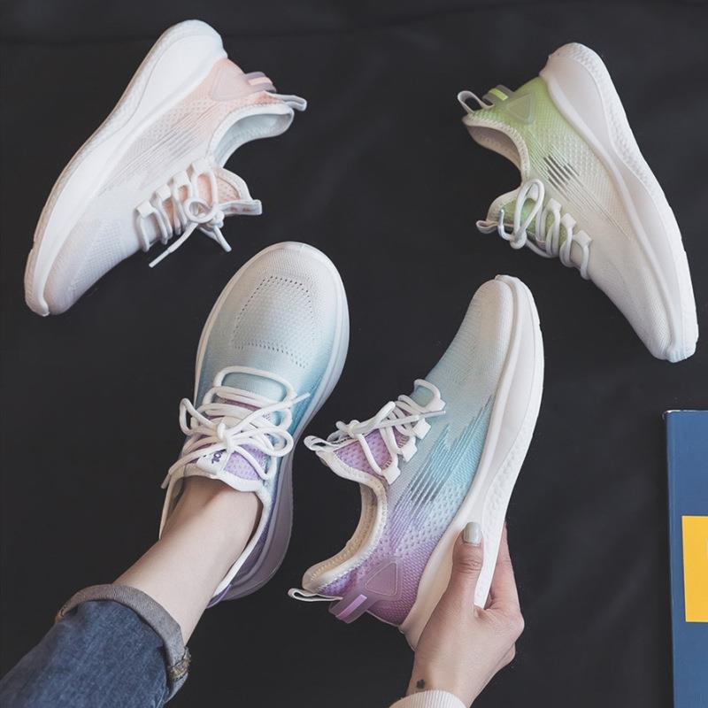 Damen Atmungsaktive Fitness Sneakers mit flexibler Laufsohle und innovativer Dämpfungstechnologie EB