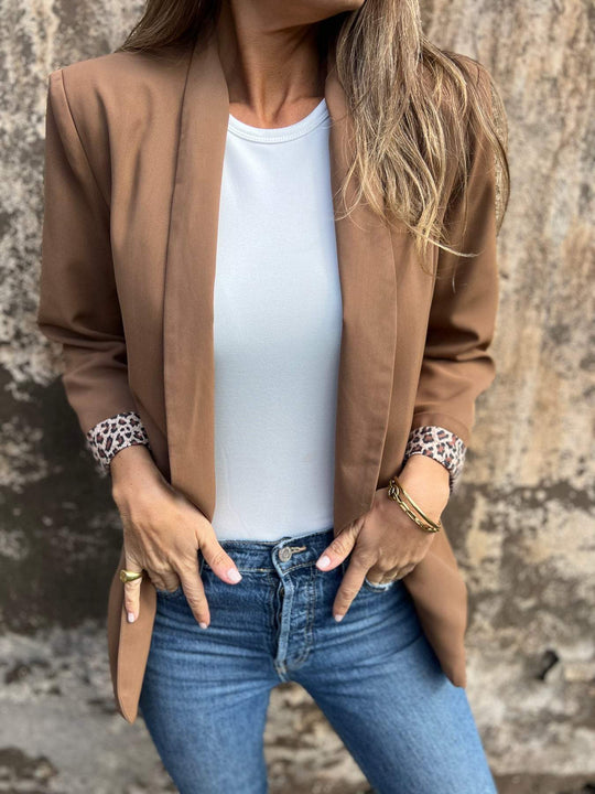 EB | Blazer mit Леопарденmuster Füttert