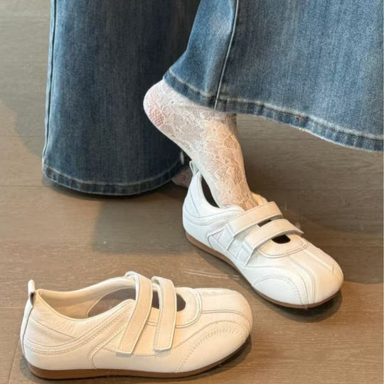 Damen Komfortable Freizeitschuhe mit verstellbaren Riemen EB