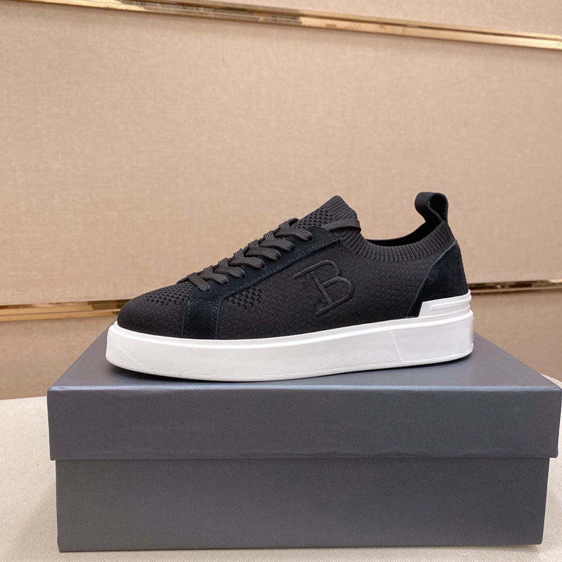 Damen Leichte Komfort Sneakers mit atmungsaktiver Strickoberfläche und flexibler Sohle EB