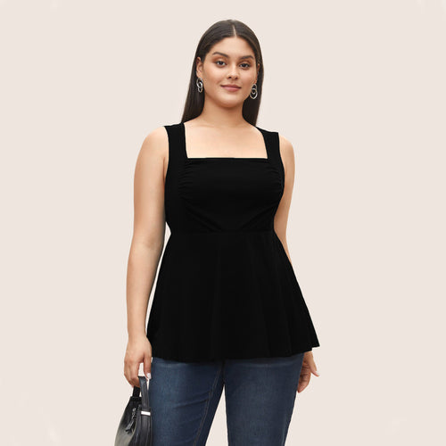 Damen Freizeitkleid mit taillierten Details und schwingendem Rock EB
