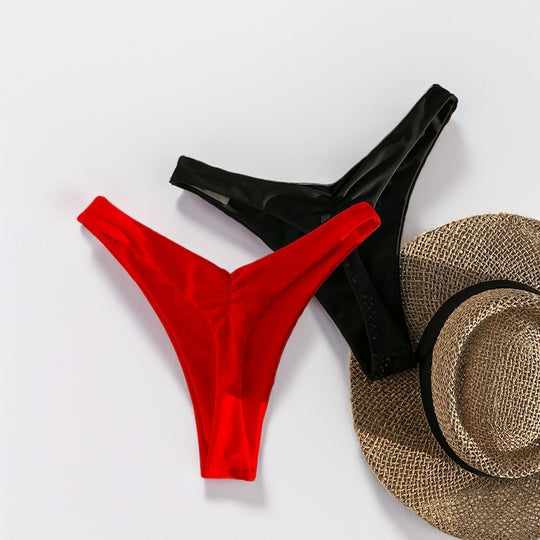 Damen Bikini-Hose mit hohem Beinausschnitt und elegantem Schnitt EB