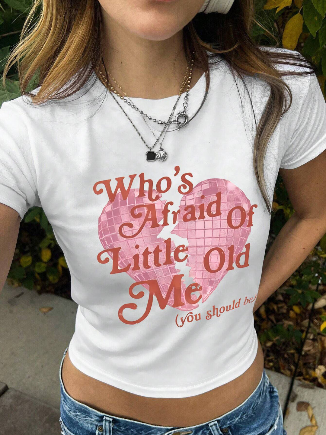 Damen Crop Top mit 90er Jahre Aufdruck EB