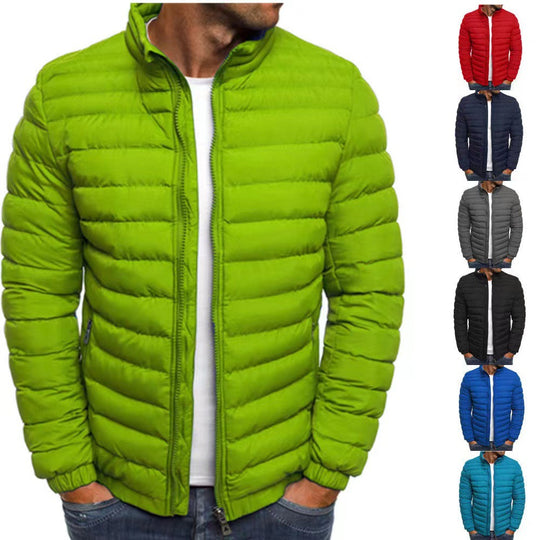 Herren leichte Steppjacke mit hohem Kragen und optimaler Isolierung EB