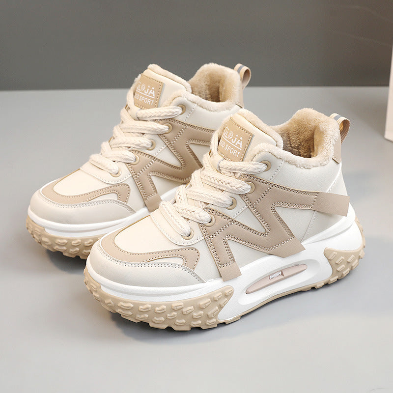 Damen Winter Sneaker mit atmungsaktivem Innenfutter und rutschfester Profilsohle EB