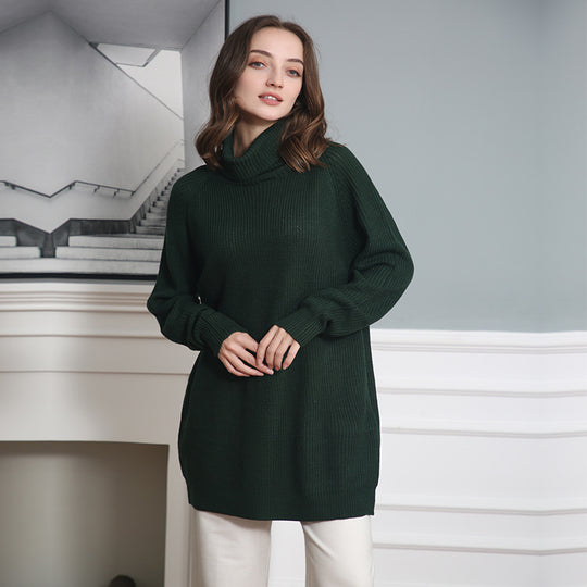Damen Kuscheliger Rollkragenpullover aus weichem Strick EB