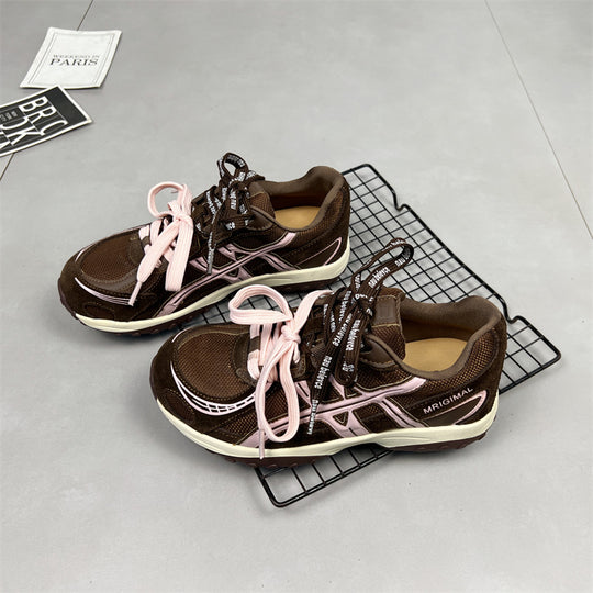 Damen sportliche Lauf-Sneaker mit dämpfender Sohlenkonstruktion und atmungsaktiver Mesh-Oberfläche EB