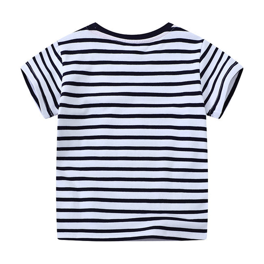 Jungen T-Shirt mit einzigartigem Baustellenfahrzeug-Motiv EB