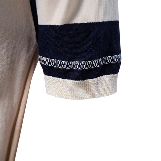 Herren stylisches Poloshirt mit modernen Farbstreifen EB