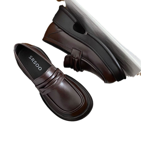 Damen Elegante Leder-Loafers mit klassischem Design und bequemer Sohle EB