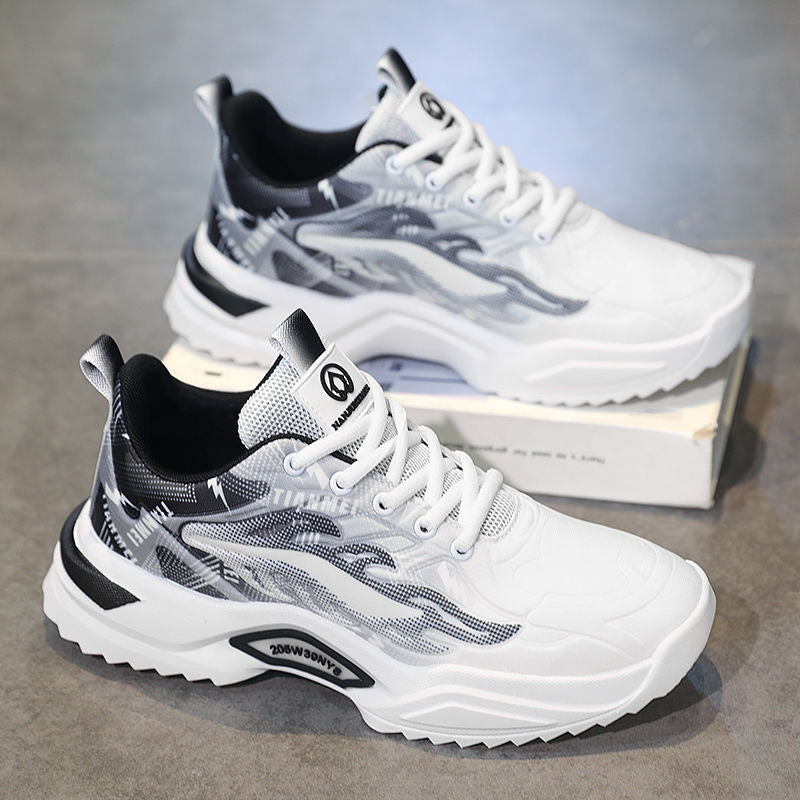 Damen Sportliche Sneakers mit modernem Grafikdesign und rutschfester Sohle EB
