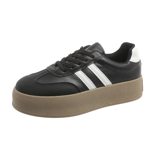 Damen Plattform Sneakers mit modischem Obermaterial und verstärkter Dämpfung EB