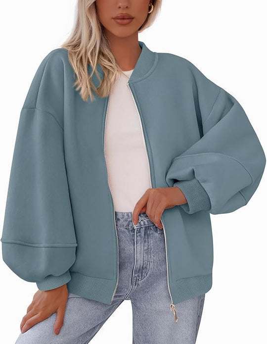Damen Oversized Sweaterjacke EB