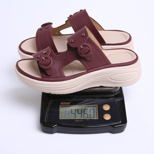 Damen bequeme und stylische Sandalen mit verstellbaren Riemen EB