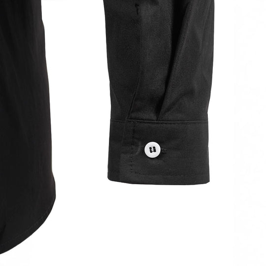 Herren Kreatives Langarmhemd mit asymmetrischem Design EB