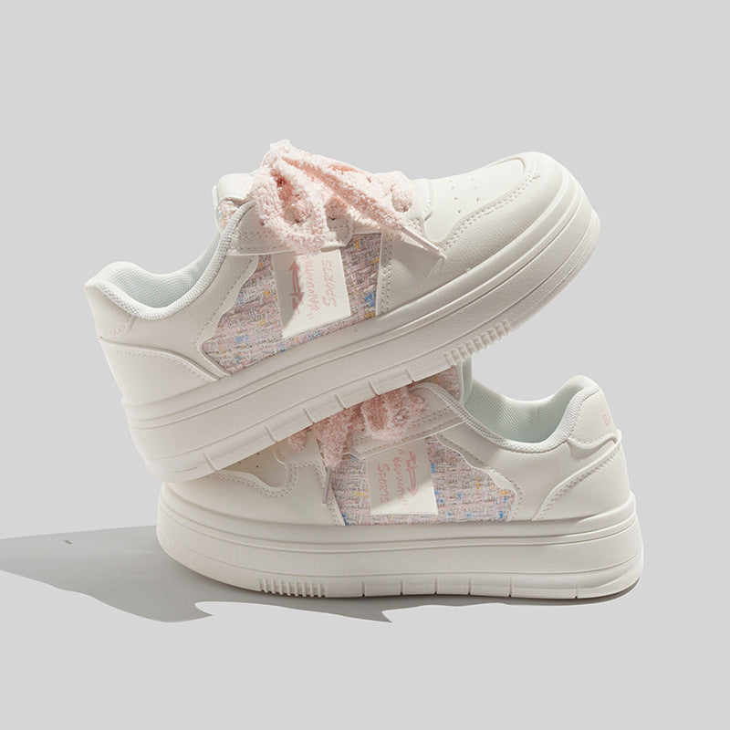 Damen modische Sneakers mit süßem Dekor und bequemer Dämpfung EB