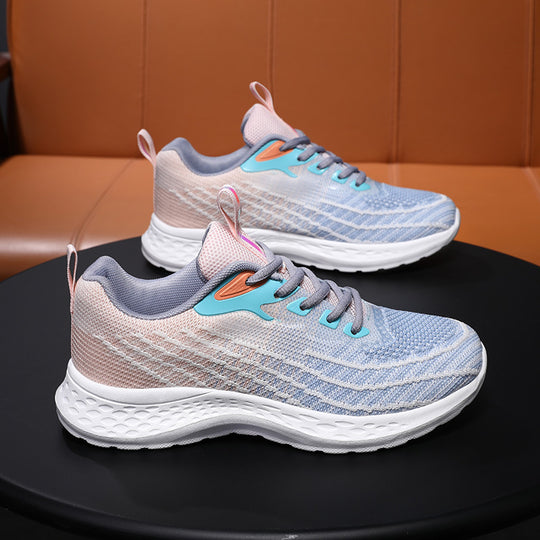 Damen Leichte Laufschuhe mit atmungsaktivem Obermaterial und stoßdämpfender Sohle EB