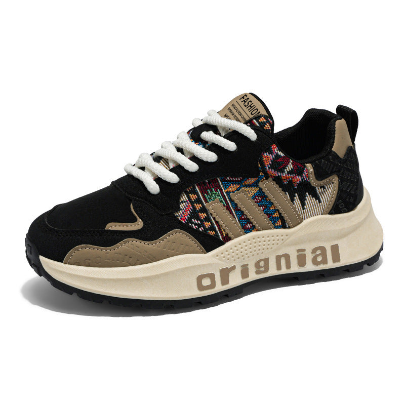 Damen Modische Sneakers mit einzigartigem Mustermix EB
