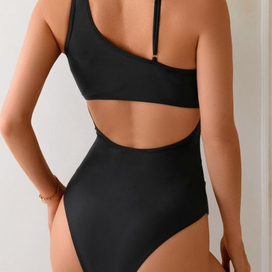 Damen Sportlicher Einteiler mit transparenten Einsätzen EB