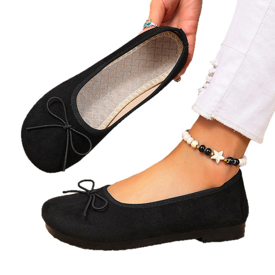 Damen Ballerinas mit feinem Schleifen-Design EB